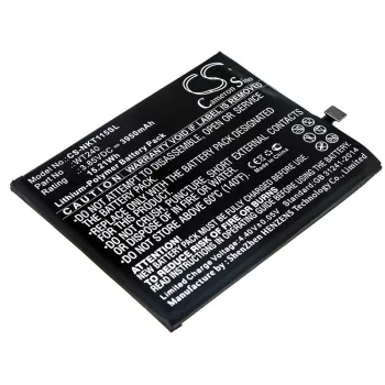   Nokia WT240 helyettesítő mobiltelefon akkumulátor (Li-Polymer, 3.85V, 3950mAh / 15.21Wh) - Utángyártott