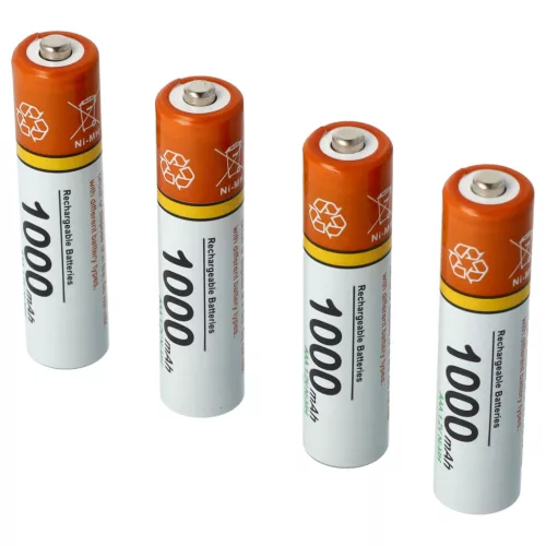 Samsung Gigaset S850HX készülékhez 4 db vezeték nélküli telefon akkumulátor (NiMh, 1.2V, 1000mAh / 1.2Wh) - Utángyártott