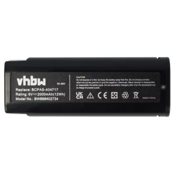   Paslode BCPAS-404717H helyettesítő szerszámgép akkumulátor (NiMh, 6V, 2000mAh / 12Wh) - Utángyártott