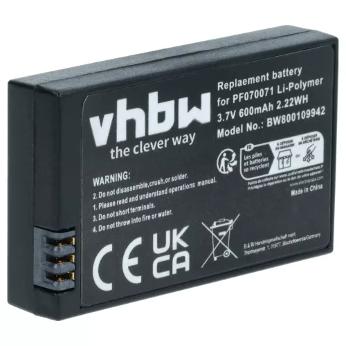 Parrot PF070071, PF070238 helyettesítő drón akkumulátor (Li-Polymer, 3.7V, 600mAh / 2.2Wh) - Utángyártott