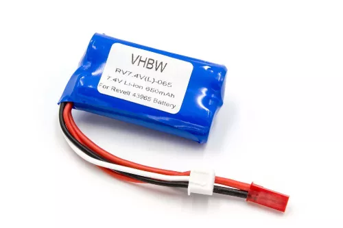 Revell 43965 helyettesítő drón akkumulátor (Li-Ion, 7.4V, 650mAh / 4.81Wh) - Utángyártott