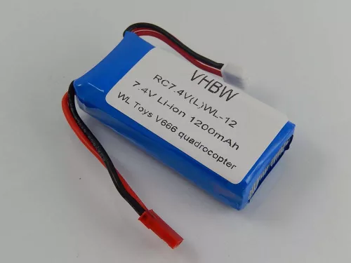 UDI U829A készülékhez drón akkumulátor (Li-Ion, 7.4V, 1200mAh / 8.88Wh) - Utángyártott