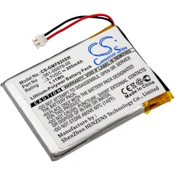   Garmin 361-00078-00 helyettesítő okosóra akkumulátor (Li-Polymer, 3.7V, 300mAh / 1.11Wh) - Utángyártott