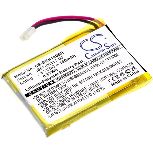 Garmin 361-00117-00 helyettesítő okosóra akkumulátor (Li-Polymer, 3.7V, 180mAh / 0.67Wh) - Utángyártott