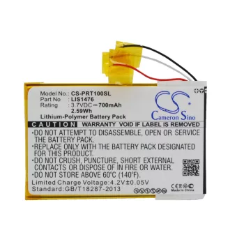   Sony LIS1476MHPPC(SY6) helyettesítő E-Book olvasó akkumulátor (Li-Polymer, 3.7V, 700mAh / 2.59Wh) - Utángyártott