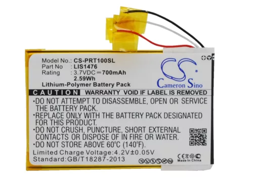 Sony LIS1476MHPPC(SY6) helyettesítő E-Book olvasó akkumulátor (Li-Polymer, 3.7V, 700mAh / 2.59Wh) - Utángyártott