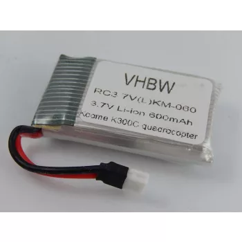   Koome K300C Quadrocopter készülékhez drón akkumulátor (Li-Ion, 3.7V, 600mAh / 2.22Wh) - Utángyártott