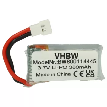   Carrera 370410144 helyettesítő drón akkumulátor (Li-Polymer, 3.7V, 380mAh / 1.41Wh) - Utángyártott