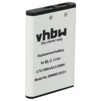   Baofeng BL-3 helyettesítő adóvevő akkumulátor (Li-Ion, 3.7V, 1500mAh / 5.55Wh) - Utángyártott