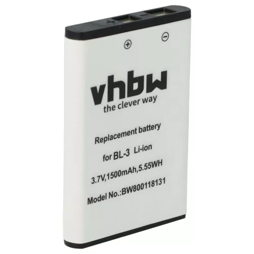 Baofeng BL-3 helyettesítő adóvevő akkumulátor (Li-Ion, 3.7V, 1500mAh / 5.55Wh) - Utángyártott