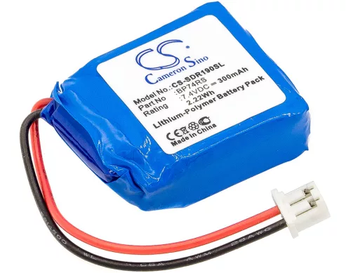 Dogtra BP74RS helyettesítő kutyakiképző nyakörv akkumulátor (Li-Polymer, 7.4V, 300mAh / 2.22Wh) - Utángyártott