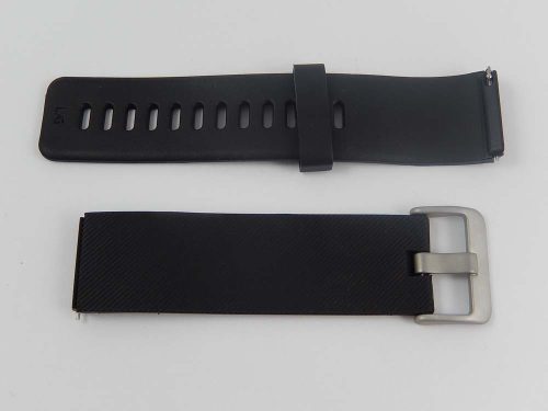 Fitbit Blaze készülékhez szilikon óraszíj (Fekete) - Utángyártott