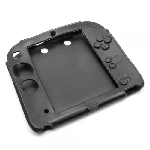 Nintendo 2DS készülékhez Fekete szilikon tok - Utángyártott