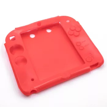   Nintendo 2DS készülékhez Piros szilikon tok - Utángyártott