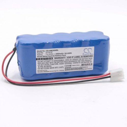 AEMC 2118.57 helyettesítő akkumulátor (NiMh, 12V, 3000mAh / 36Wh) - Utángyártott