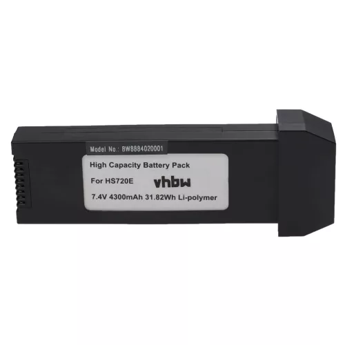 Holy Stone HS720E készülékhez drón akkumulátor (Li-Polymer, 7.4V, 4300mAh / 31.82Wh) - Utángyártott