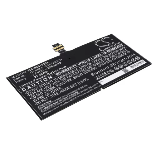 Microsoft G3HTA027H helyettesítő tablet akkumulátor (Li-Polymer, 7.5V, 5050mAh / 37.88Wh) - Utángyártott