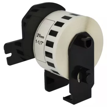 15.24m x 29mm méretű prémium címke tekercsen tartóval