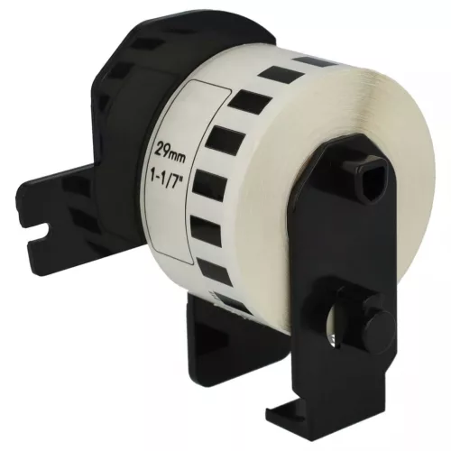 15.24m x 29mm méretű prémium címke tekercsen tartóval