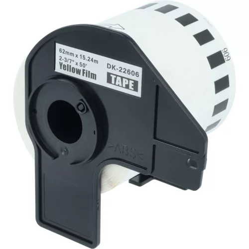 15.24m x 62mm méretű prémium címke tekercsen tartóval