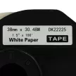 30.48m x 38mm méretű címke tekercsen tartóval