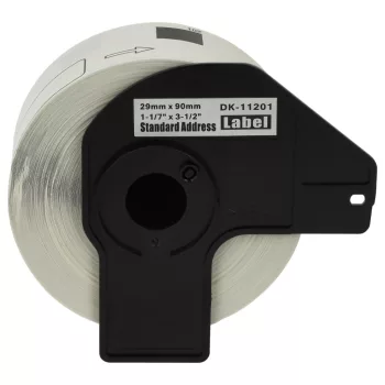   400db 29mm x 90mm méretű prémium címke tekercsen tartóval