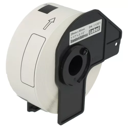 400db 29mm x 90mm méretű címke tekercsen tartóval