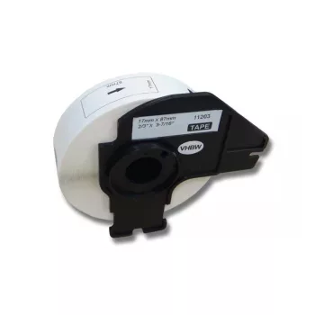 300db 17mm x 87mm méretű címke tekercsen tartóval