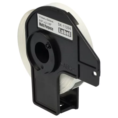 400db 17mm x 54mm méretű címke tekercsen tartóval