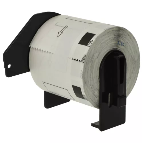 800db 62mm x 29mm méretű prémium címke tekercsen tartóval