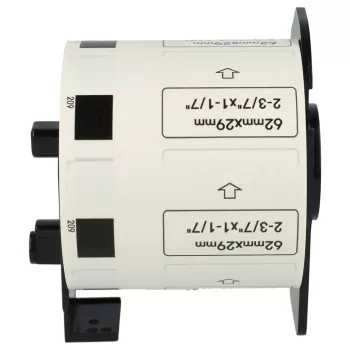 800db 62mm x 29mm méretű címke tekercsen tartóval