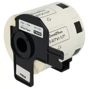 800db 62mm x 29mm méretű címke tekercsen tartóval