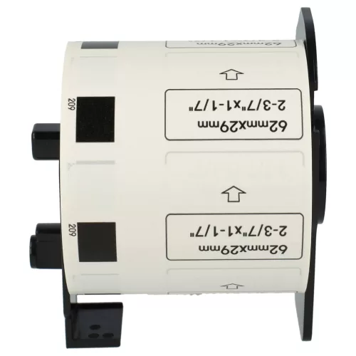 800db 62mm x 29mm méretű címke tekercsen tartóval