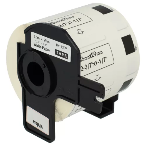 800db 62mm x 29mm méretű címke tekercsen tartóval