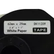 800db 62mm x 29mm méretű címke tekercsen tartóval