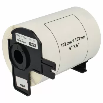 200db 102mm x 152 méretű címke tekercsen tartóval