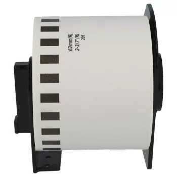 30.48m x 62mm méretű prémium címke tekercsen tartóval