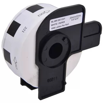   1000db 23mm x 23mm méretű prémium címke tekercsen tartóval