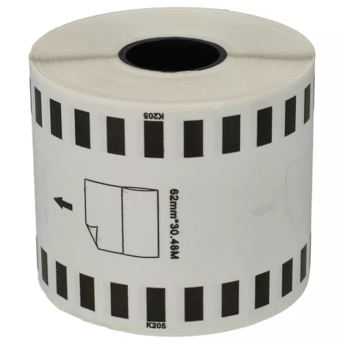 30.48m x 62mm méretű címke tekercsen