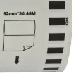30.48m x 62mm méretű címke tekercsen