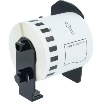 15.24m x 62mm méretű címke tekercsen tartóval