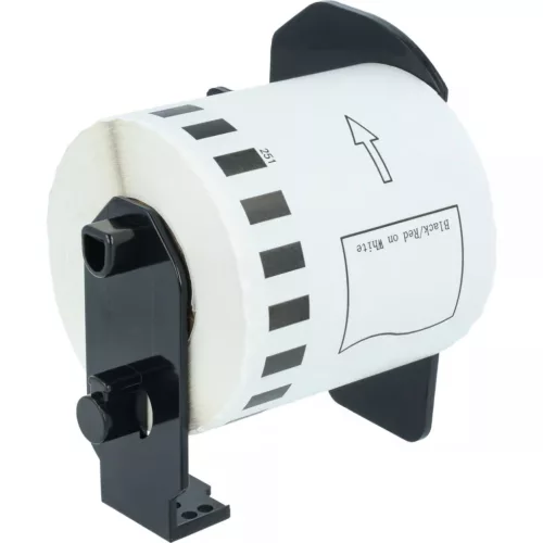 15.24m x 62mm méretű címke tekercsen tartóval