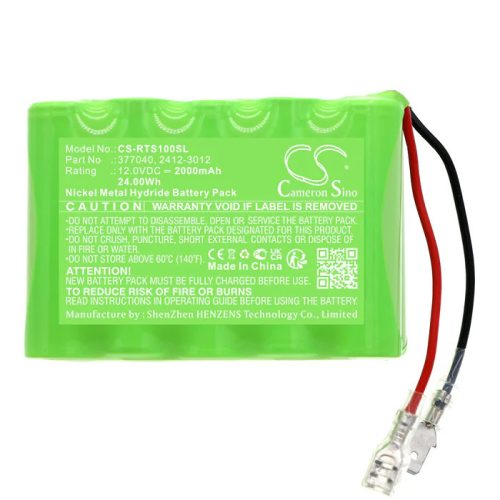 Roto 2412-3012, 377040 helyettesítő akkumulátor (NiMh, 12V, 2000mAh / 24Wh) - Utángyártott