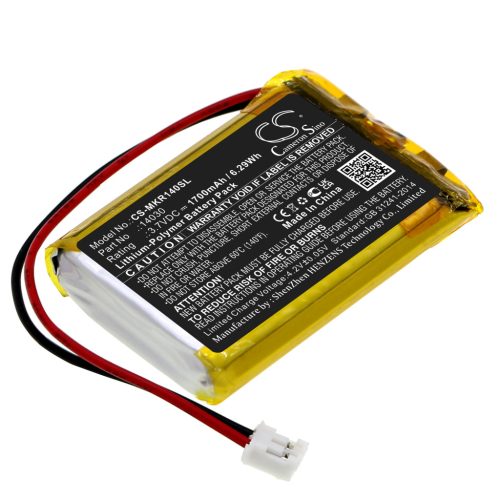 Makeblock 14030 helyettesítő akkumulátor (Li-Polymer, 3.7V, 1700mAh / 6.29Wh) - Utángyártott