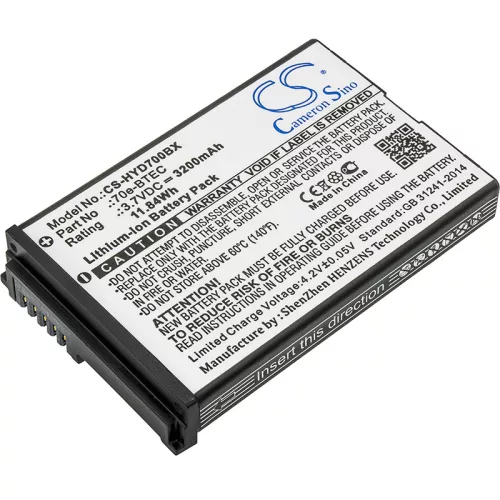 Honeywell Dolphin 60s, 70e, 75e készülékekhez akkumulátor (Li-Ion, 3200mAh / 11.84Wh, 3.7V) - Utángyártott