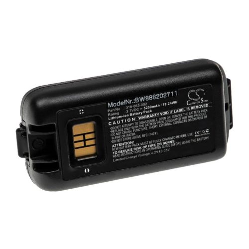 Honeywell CK3, CK3B, CK3X, CK3XR készülékekhez akkumulátor (Li-Ion, 5200mAh / 19.24Wh, 3.7V) - Utángyártott