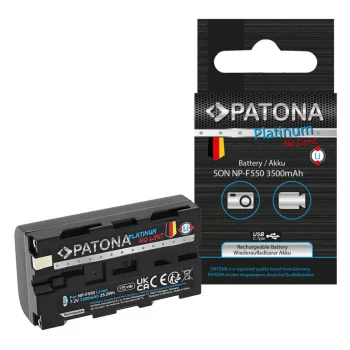   Sony DCR-VX9 Series készülékhez fényképezőgép akkumulátor USB-C bemenettel (Li-Ion, 3350mAh / 25.2Wh, 7.2V) - Utángyártott