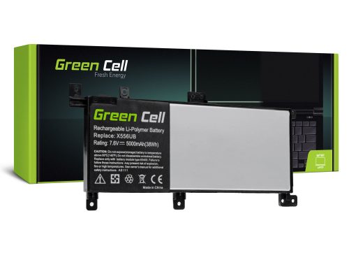 Asus X556, X556U, X556UA készülékekhez laptop akkumulátor (Li-Polymer, 4100mAh, 7.6V) - Utángyártott