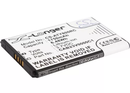 Alcatel CAB23V0000C1 helyettesítő mobiltelefon akkumulátor (Li-Ion, 1750mAh, 3.7V) - Utángyártott
