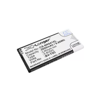   Microsoft / Nokia BV-T5C helyettesítő mobiltelefon akkumulátor (Li-Ion, 3.8V, 2600mAh / 9.88Wh) - Utángyártott